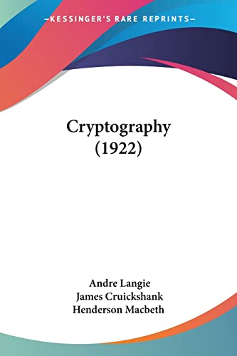 9780548838136: Cryptography (1922)