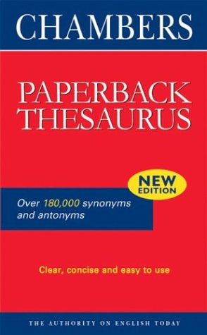 Beispielbild fr Chambers Paperback Thesaurus zum Verkauf von medimops