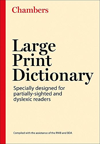 Imagen de archivo de Chambers Large Print Dictionary, 2nd edition a la venta por WorldofBooks