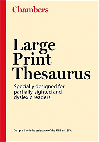 Imagen de archivo de Large Print Thesaurus a la venta por Front Cover Books