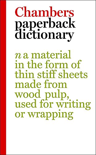 Imagen de archivo de Chambers Paperback Dictionary a la venta por Ebooksweb