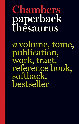 Imagen de archivo de Chambers Paperback Theaurus a la venta por Ebooksweb
