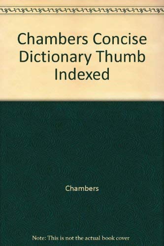 Imagen de archivo de Chambers Concise Dictionary a la venta por AwesomeBooks