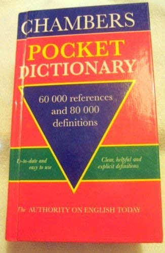 Imagen de archivo de Chambers Pocket Dictionary a la venta por WorldofBooks