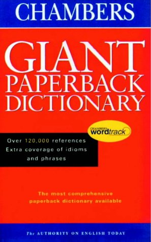 Imagen de archivo de Chambers Giant Paperback English Dictionary a la venta por WorldofBooks