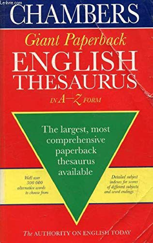 Beispielbild fr Chambers Giant Paperback Thesaurus zum Verkauf von WorldofBooks