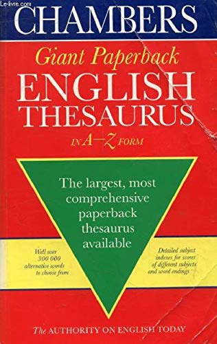 Stock image for Chambers Giant Paperback Thesaurus for sale by WorldofBooks