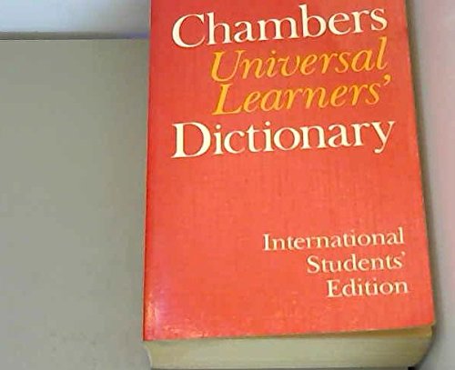 Imagen de archivo de Chambers Universal Learners' Dictionary (English usage) a la venta por AwesomeBooks