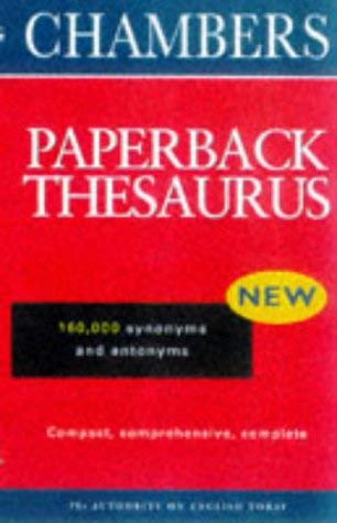 Beispielbild fr Chambers Paperback Thesaurus zum Verkauf von Wonder Book