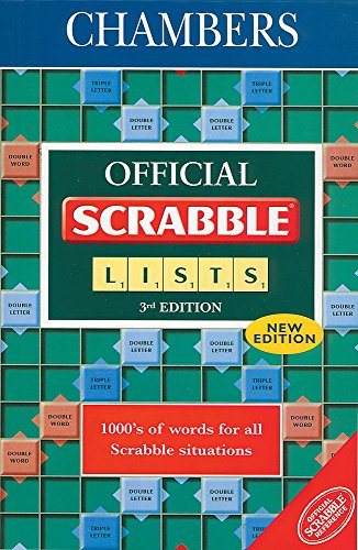 Stock image for Chambers Official Scrabble Lists for sale by AwesomeBooks