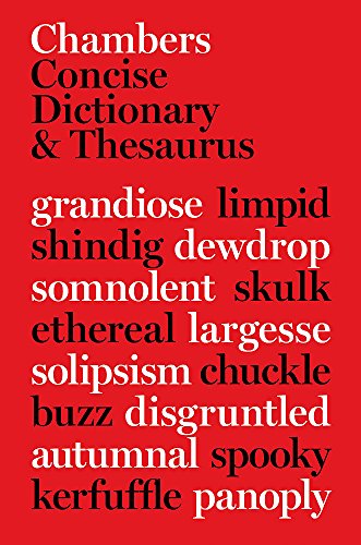 Beispielbild fr Chambers Concise Dictionary and Thesaurus zum Verkauf von Once Upon A Time Books