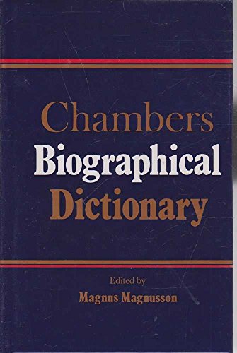 Beispielbild fr Chambers Biographical Dictionary zum Verkauf von SecondSale