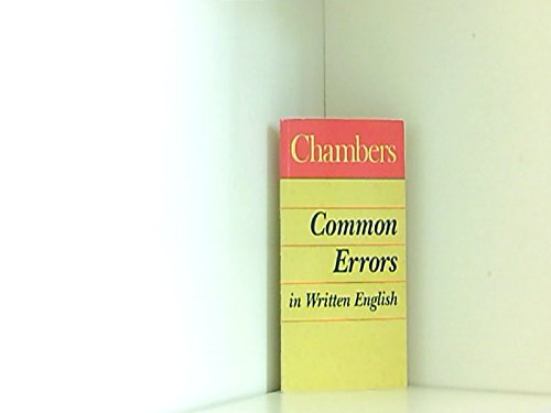 9780550180469: Chambers Common Errors in Written English (English Usage S.)