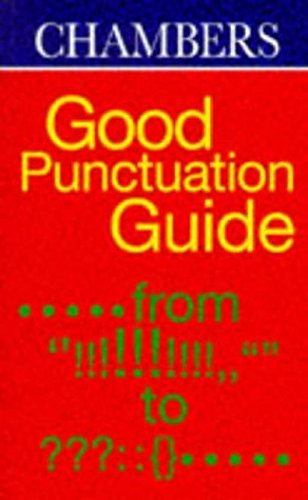 9780550180810: Chambers Good Punctuation Guide