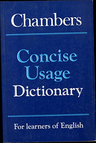 Imagen de archivo de Chambers Concise Usage Dictionary (English usage) a la venta por WorldofBooks