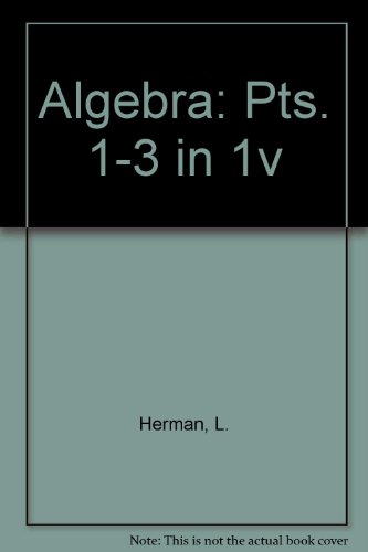 9780550755070: Algebra: Pts. 1-3 in 1v