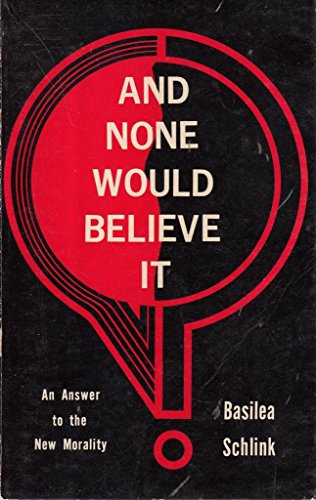 And None would believe it (9780551000063) by Basilea Schlink