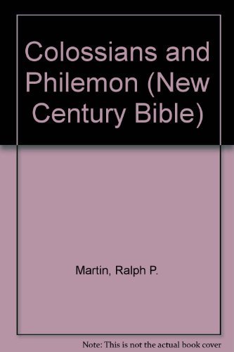Stock image for New Century Bible Commentary Colossians for sale by ThatsTheCatsMeow