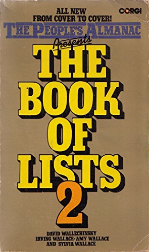 Stock image for The Book of Lists: v. 2 for sale by WorldofBooks