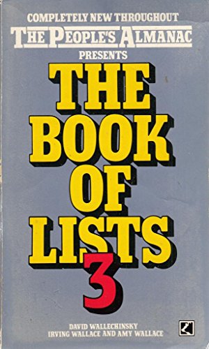 Stock image for The People's Almanac Presents the Book of Lists 3 for sale by Better World Books: West