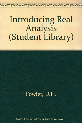 Imagen de archivo de Introducing Real Analysis (Student Library) a la venta por Zubal-Books, Since 1961