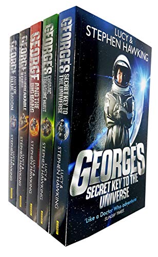 Stock image for Lucy and Stephen Hawking George Series Collection Set of 5 Books (Key to the Universe, Cosmic Treasure Hunt, Big Bang, Unbreakable, Blue Moon) Books for childrens for sale by Revaluation Books