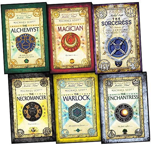 Imagen de archivo de The Secrets of the Immortal Nicholas Flamel Series 1 - 6 Books Collection Set by Michael Scott (Alchemyst, Magician, Sorceress, Necromancer, Warlock Enchantress) a la venta por Byrd Books