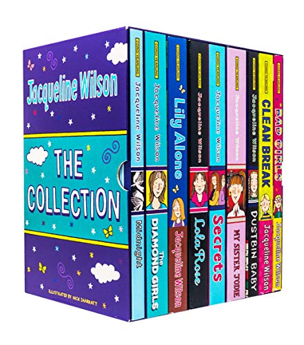 Stock image for Jacqueline Wilson 9 Books Collection Set (Bad Girls,Clean Break, Dustbin Baby, My Sister Jodie, Secrets, Lola Rose, Lily Alone, The Diamond Girls Midnight) for sale by Front Cover Books