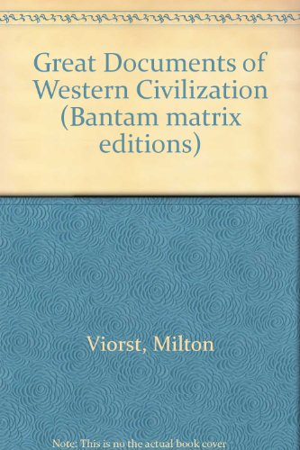 Great Documents of Western Civilization (Bantam matrix editions) (9780552610544) by Milton Viorst