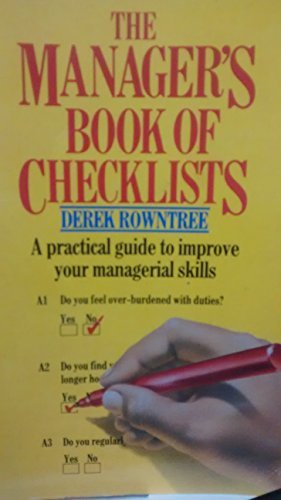 Stock image for The Manager's Book of Checklists for sale by AwesomeBooks