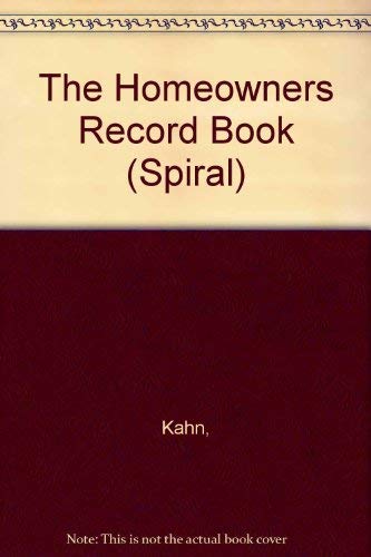 Beispielbild fr The Homeowners Record Book (Spiral) zum Verkauf von Wonder Book