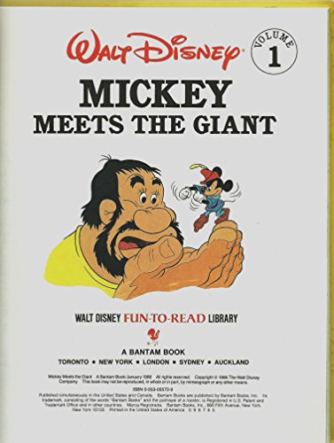 9780553055733: Mickey Meets the Giant (Walt Disney's Fun-to-Read Library #1)