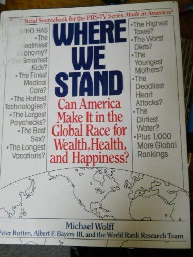 Imagen de archivo de Where We Stand a la venta por ThriftBooks-Dallas