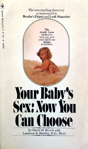 Stock image for Your Baby's Sex: Now You Can Choose for sale by Half Price Books Inc.