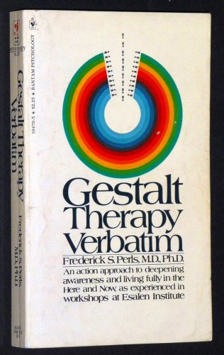 Imagen de archivo de Gestalt Theory Verbatim a la venta por Half Price Books Inc.