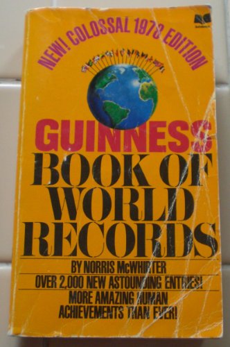 Imagen de archivo de Guinness Book of World Records 1978 a la venta por ThriftBooks-Atlanta