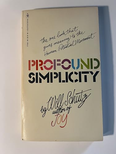 Imagen de archivo de Profound Simplicity a la venta por ThriftBooks-Dallas