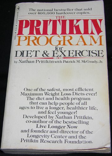 Beispielbild für Pritikin Program for Diet and Exercise zum Verkauf von Gulf Coast Books