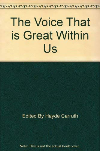 9780553136005: The Voice That Is Great Within Us American Poetry of the Twentieth Century
