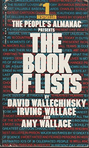 Beispielbild fr The Book of Lists (The People's Almanac) zum Verkauf von Wonder Book