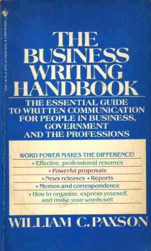 Stock image for The Business Writing Handbook for sale by Better World Books