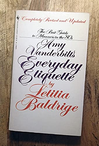 Imagen de archivo de Amy Vanderbilt's Everyday Etiquette a la venta por Kennys Bookstore