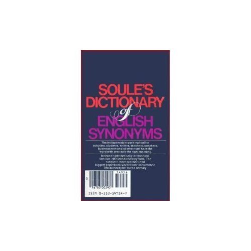 9780553149548: Soule's Dictionary of English Synonyms