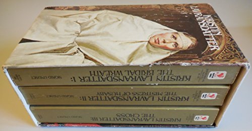 Stock image for Kristin Lavransdatter [Trilogy]; Volume I, The Bridal Wreath; Volume II, The Mistress of Husaby; and Volume III,, Nobel The Cross for sale by Ground Zero Books, Ltd.