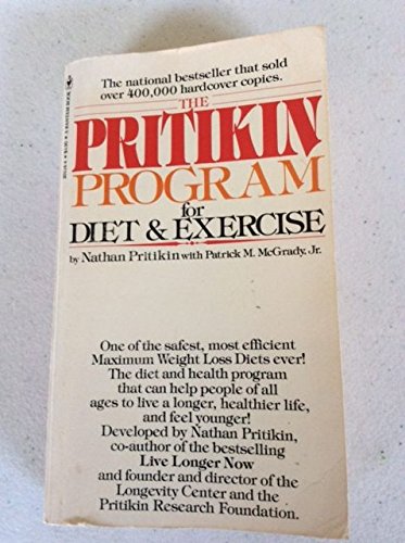 Imagen de archivo de Pritikin Program/Diet/Exercise a la venta por SecondSale