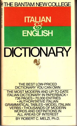 Stock image for The Bantam New College Italian & English Dictionary (Italian Edition) for sale by Better World Books Ltd