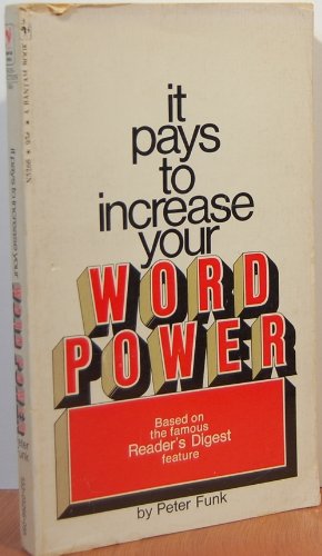 Stock image for It Pays to Increase Your Word Power for sale by ThriftBooks-Dallas