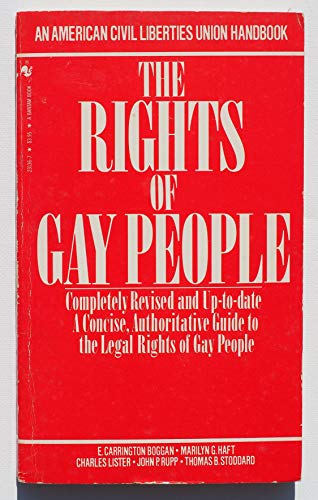 Beispielbild fr The Rights of gay people (An American Civil Liberties Union handbook) zum Verkauf von Robinson Street Books, IOBA