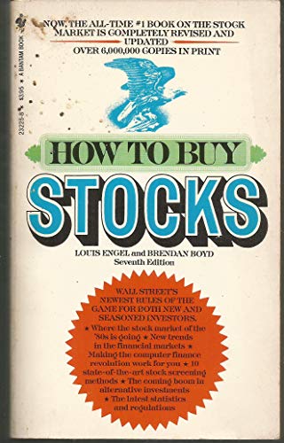 Beispielbild fr How to Buy Stocks zum Verkauf von Better World Books
