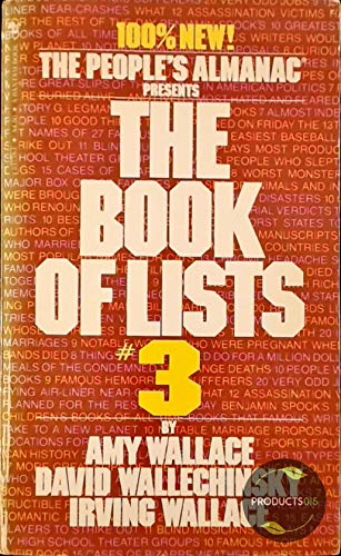 9780553237382: Book of Lists #3